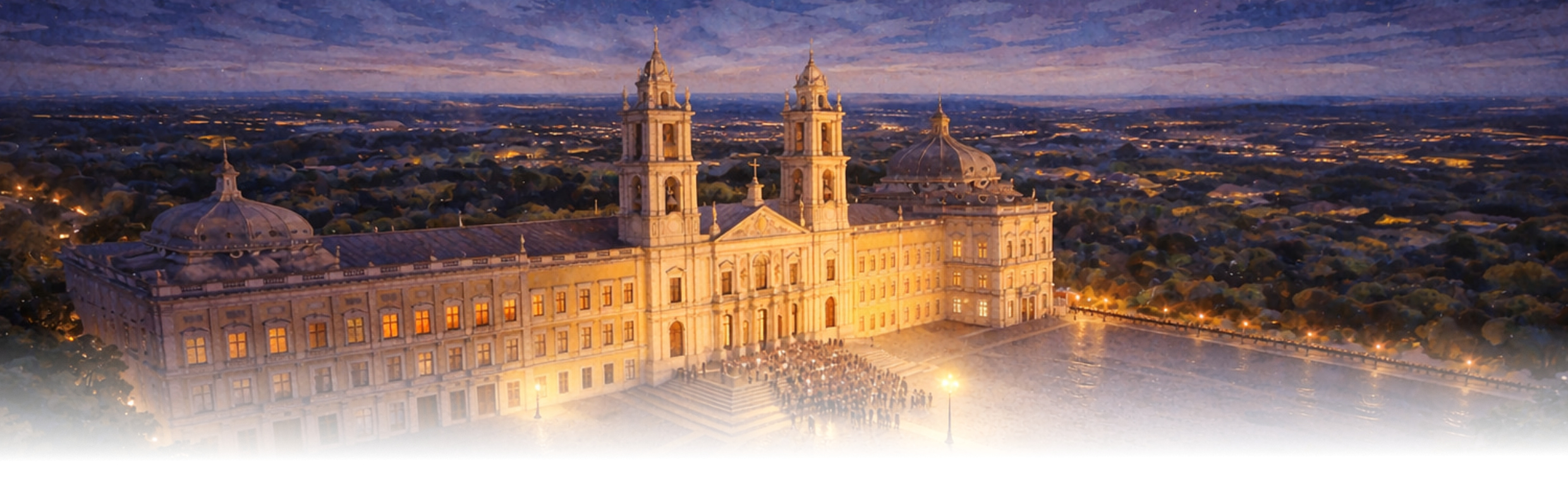 Palácio de Mafra by night